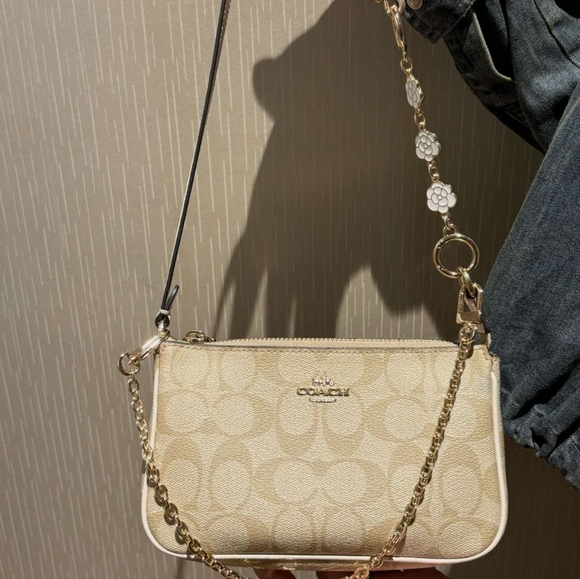 NWT Coach Nolita 19 In Signature Canvas c3308 + Free Camellia Chain - Picture 1 of 8